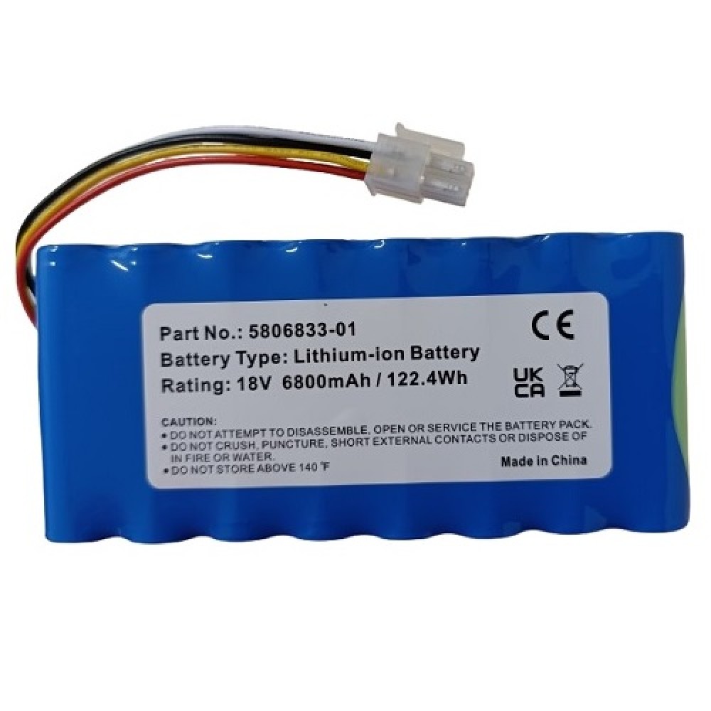 Power Tool Battery  HUSQVARNA 5806833-01, 18V, 6.8Ah, Li-ion